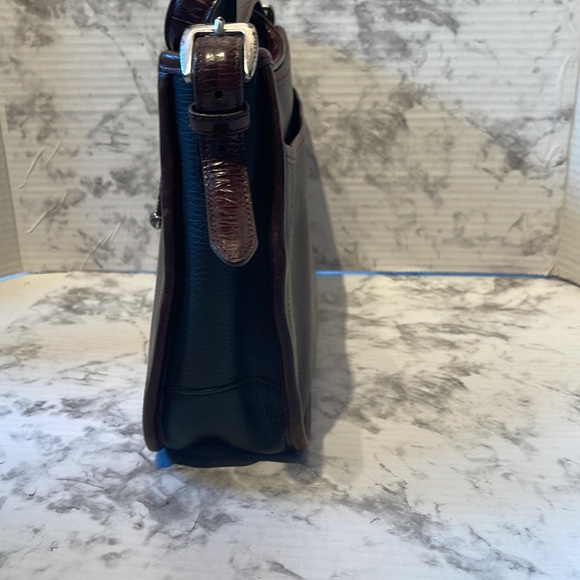 Brighton handbag Emma in Black and Chocolate - Picture 3 of 14